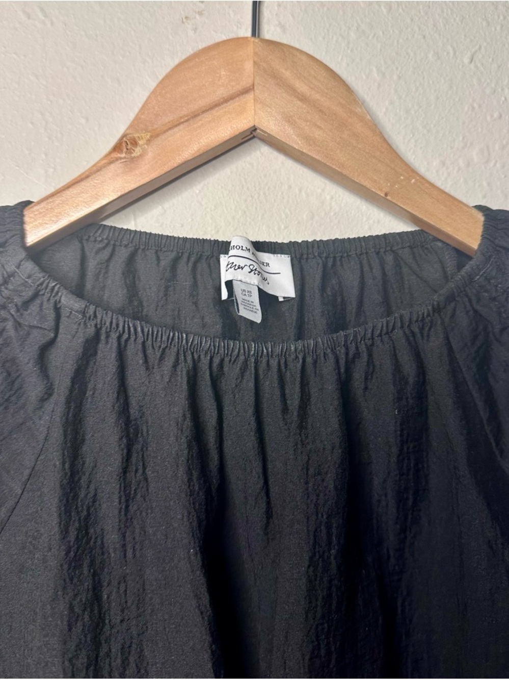 & other stories | gathered/drawcord detail top black - Picture 6 of 9